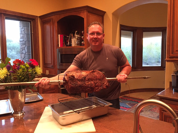 Chef Mark Sauntry's Roasting with the PigOut Charcoal Rotisserie